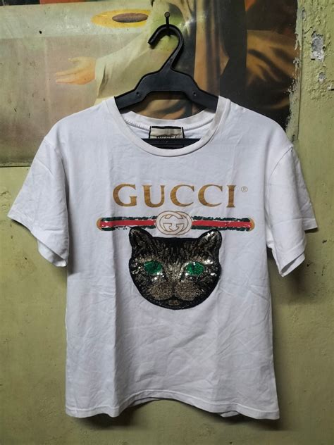 gucci mystic cat shirt|Gucci pet fashion.